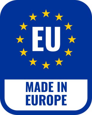 eu sticker vektör illüstrasyonunda yapılmıştır