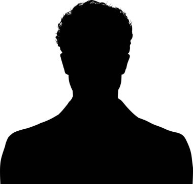 Resmi ceket giyen bir adamın silueti.