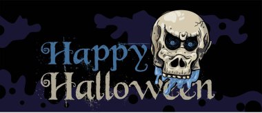 Mutlu cadılar bayramı arkaplan şablonu çizimi