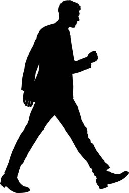 işadamı beyaz zemin üzerine siluet vektör.