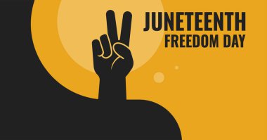 Haziranın Özgürlük Günü Sancağı. Renkli Vektör İllüstrasyonu