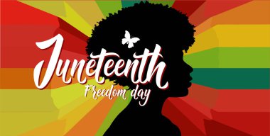 Haziranın Özgürlük Günü Sancağı. Renkli Vektör İllüstrasyonu