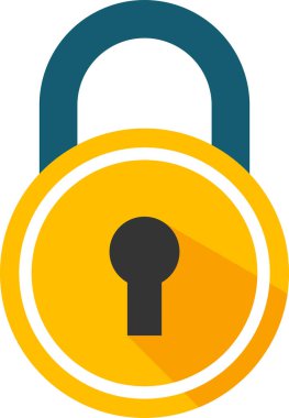 yassı vektör simgesini kilitle