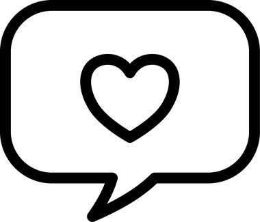 Sohbet iletisi açıklama simgesi ana hat biçimi