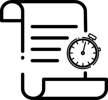 Kontrol listesi. Web simgesi basit illüstrasyon