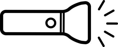 fener simgesi, beyaz üzerinde vektör illüstrasyonu