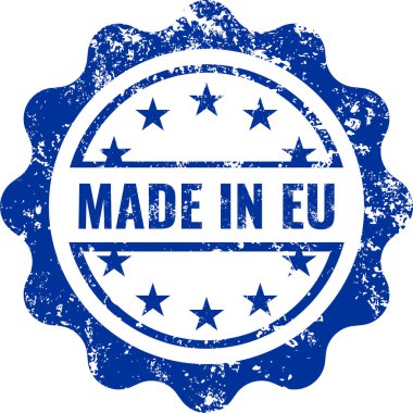 eu r grunge pul vektör illüstrasyonunda yapılmıştır