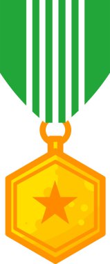 Madalya ikonu, ödül ikonu, modern vektör illüstrasyonu 