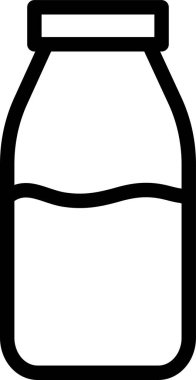süt şişesi ikonu vektör illüstrasyonuName 
