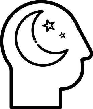 Beyaz arka plan üzerinde vektör illüstrasyon izole ay simge