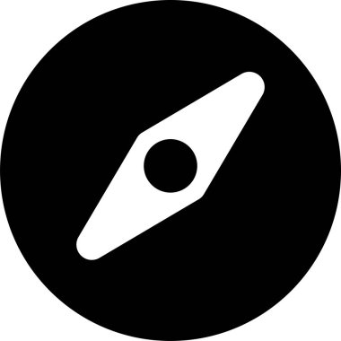 pusula basit web simgesi vektör resimlemesi