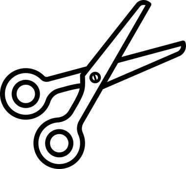 makas basit web simgesi vektör illüstrasyonu