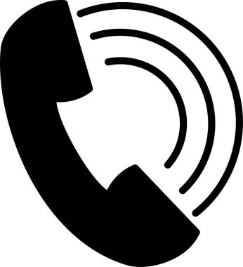 Beyaz Arkaplanda Simge, Telefon İşareti ve Telefon Düğmesi İzole Edildi