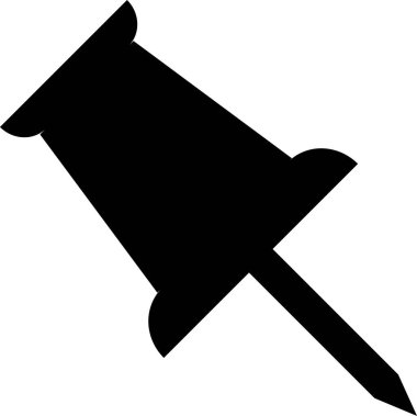 pin web simgesi basit vektör illüstrasyonu