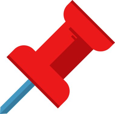 pin, web simgesi basit illüstrasyon