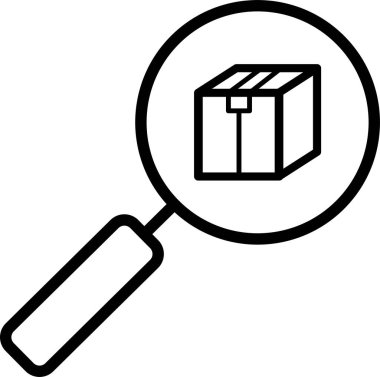 kutu paket teslim simgesi, vektör illüstrasyonunu bul