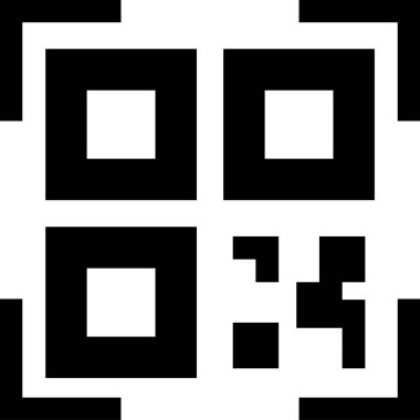 qr kodu, ağ için basit doğrusal resim