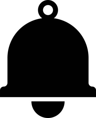 çan bildirim simgesi, basit illüstrasyon