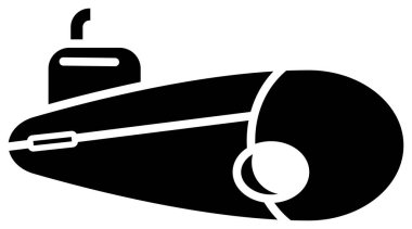 Beyaz arkaplanda izole edilmiş web tasarımı için denizaltı simgesi