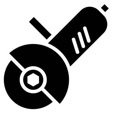 Açı öğütücü, kesme, araç - vektör simgesi