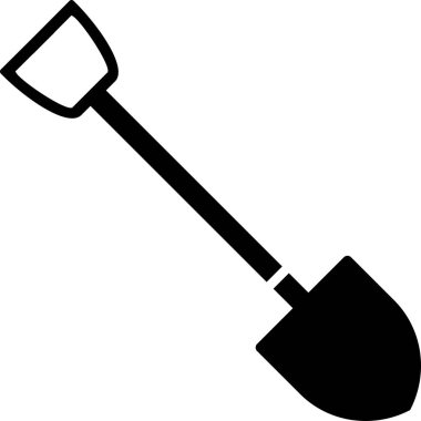 Web simge vektör çizim kürek