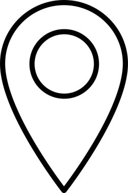 konum pin haritası simgesi, vektör