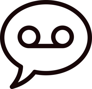 Konuşma balonu. Web simgesi basit tasarım