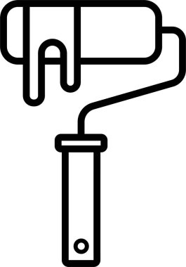 boyama aracı simgesi, vektör illüstrasyonu