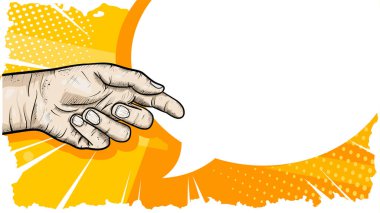 Konuşma baloncuğu. Retro biçiminde vektör illüstrasyonu.