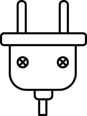 elektrik dolgu simgesi, vektör illüstrasyonu