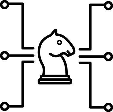 At. Web simgesi basit illüstrasyon