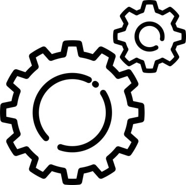 düz vites dişlisi simgesi