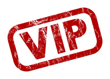 Kırmızı VIP rozeti. Uygulamalar veya web sayfası için basit web logosu 