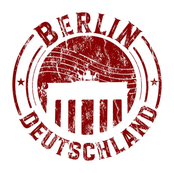 Berlin damgası, beyaz arkaplanda web simgesi 