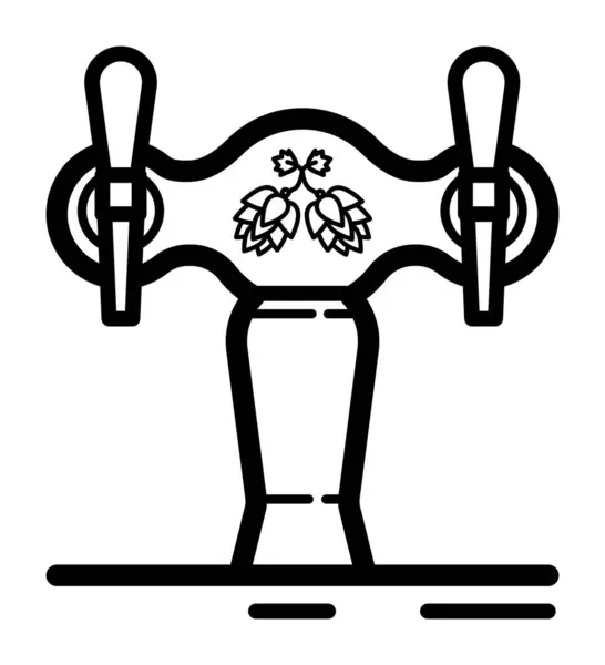 Bira fıçısı. Uygulamalar veya web sayfası için basit web logosu 