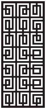 Siyah çizgiler ve karelerle kusursuz desen