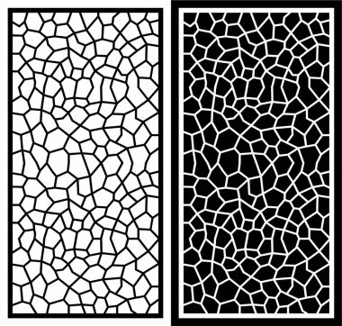 Boyalı camların vektör mozaiği