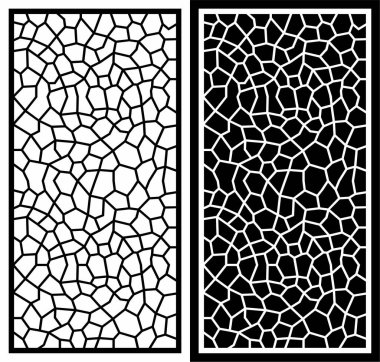 camdan pencereli siyah beyaz mozaik