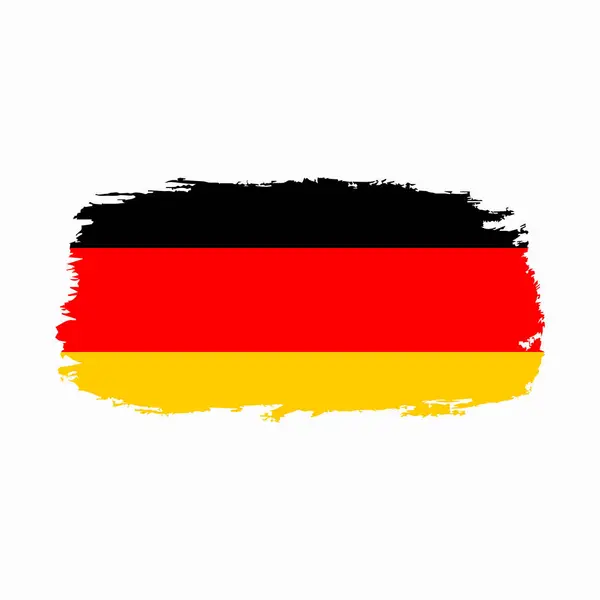 stock vector Germany flag vector. German country national flag in grunge shape isolated on white background