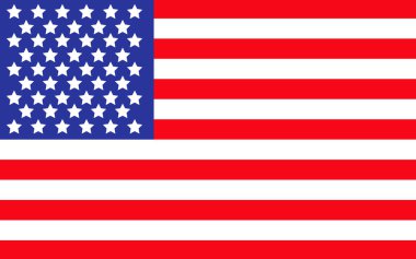 National flag of USA United State America. American country flag vector illustration  clipart