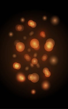 Beautiful Bokeh background blurry with shiny light bright glowing circle dots vertical vector illustration  clipart