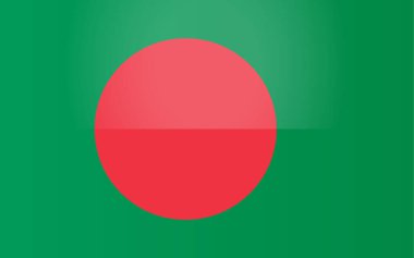 Bangladeş Ulusal Bayrağı. Bengali ülke bayrağı arkaplan vektörü
