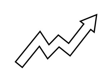 Üst Düzey Sağ Ok Vektör Simgesi Beyaz Arkaplanda İzole Edildi