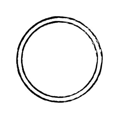Dekoratif ve Sanatsal Tasarım Temaları için Beyaz Arkaplan üzerinde El Çizimi Çerçeve