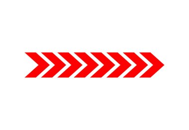 Kırmızı Sembol Ok Simgesi Yönlendirme ve Yönlendirme Hakkı