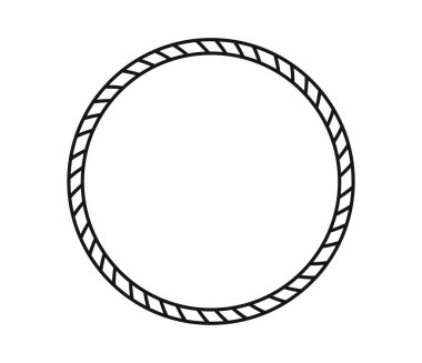 Basit ip dairesi sınır çerçeve vektörü 