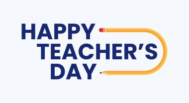 Kutlama için kalem vektör tasarımlı öğretmenler günü tebrik kartın kutlu olsun.