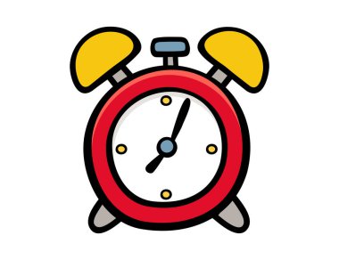 Alarm saati simgesi. Düzenlenebilir çalar saat vektör tasarımları