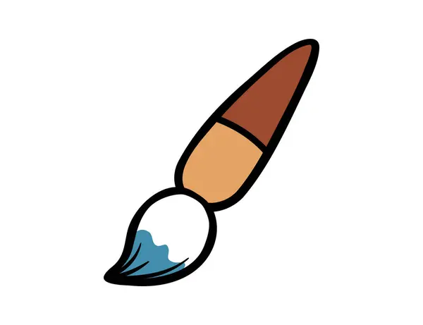 Resim fırçası simgesi Clipart temiz tasarıma odaklanır