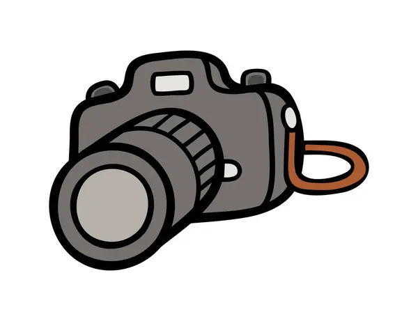 Kamera simgesi. Fotoğrafçı clipart vektör illüstrasyonu